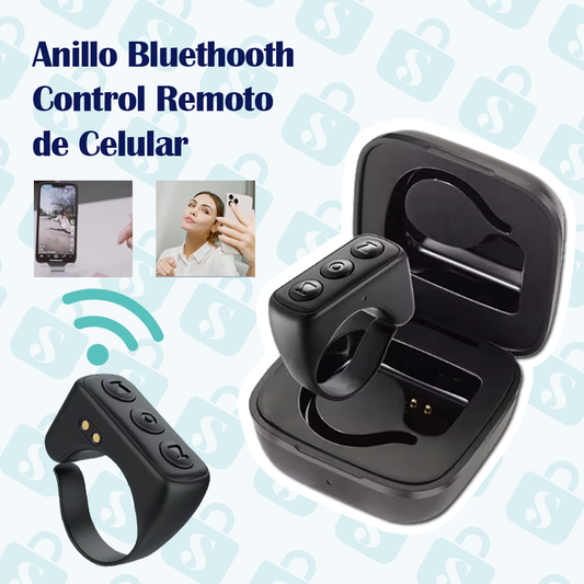 Anillo Inalámbrico Bluetooth con Control Remoto para Teléfono Móvil